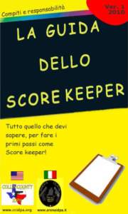 Guida del Score keeper