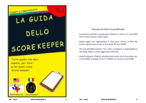 Guida del Score keeper pdf